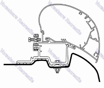 Thule adapter Mercedes Sprinter>2007|VW Crafter-308073