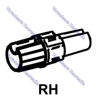 Thule LH+RH endcap roller tube 5200-1500602219